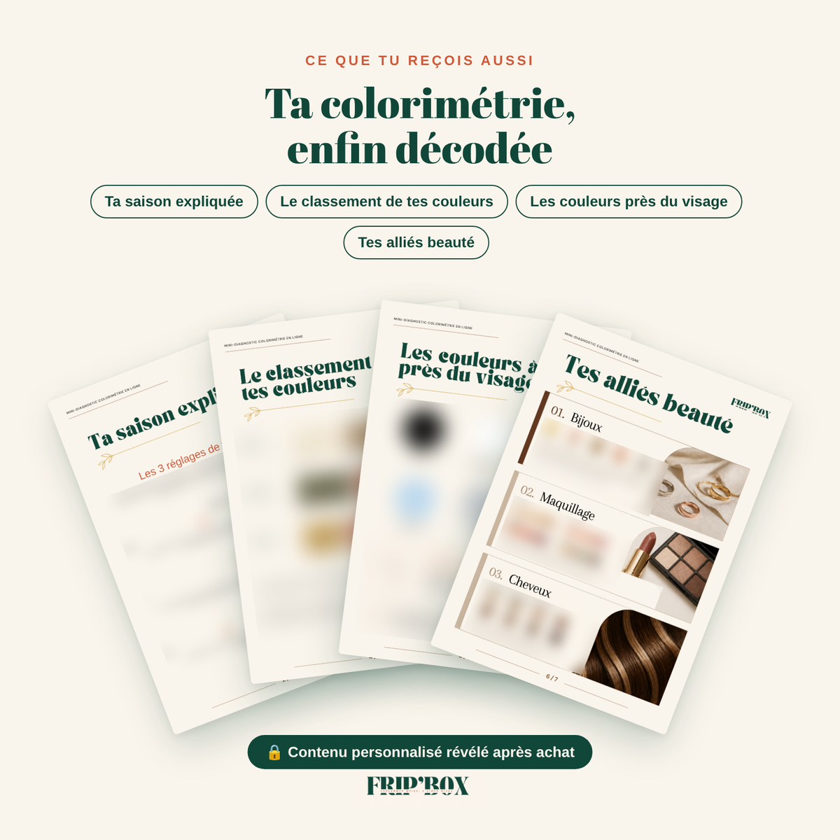 Mini-diagnostic colorimétrie en ligne